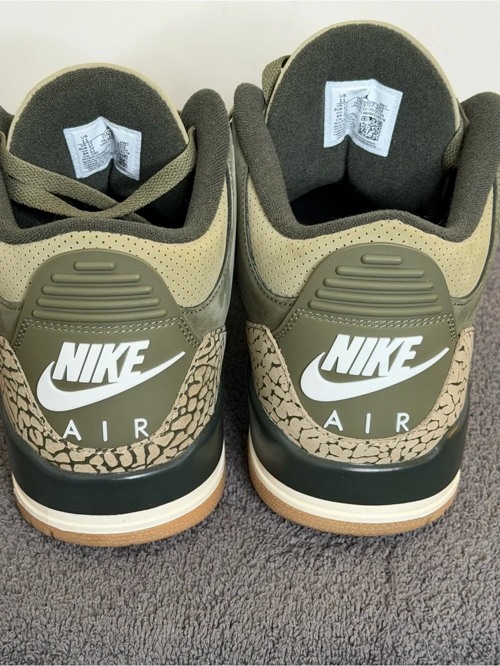 Air Jordan 3 Retro “Family Affair” Medium Olive men’s size 11